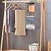 Hanging Closet Organizer,Sweater & sock Organizer with a Hook and Loops,Collapsible Storage Shelves for Clothes, pants and Shoes (Grey-3 Shelf)