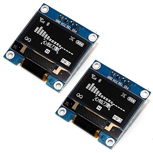 Organizer OLED Display Module 128 x 64 OLED Display I2C IIC SPI 0.96inch Arduino OLED Display IIC Serial OLED Module with SSD1306 for Raspberry Pi and Microcontroller - White Light (3pcs)