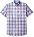 IZOD Men's Advantage Performance Easycare Plaid Short Sleeve Shirt