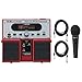 Boss VE-20 Vocal Performer Vocal Processor Pedal w/ Dynamic Microphone and (2) 20' XLR Cables