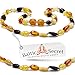 Baby Teething Necklace, Certified Amber Beads, 50% Higher in Value and Effectiveness, Extra Safe Teething Necklace with Teething Pain & Drooling Reduce Properties / MLT.P-BN31.5