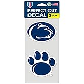 NCAA Penn State University Perfect Cut Decal (Set of 2), 4" x 4"