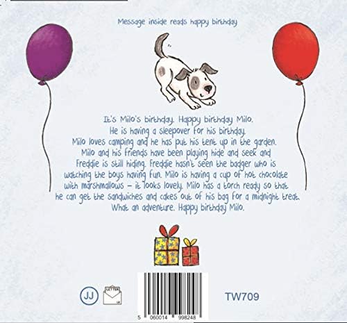 Twizler Happy Birthday Card with Camping, Boys Birthday Card, Happy Birthday Card Boy, Birthday Card For Boy - Image 3