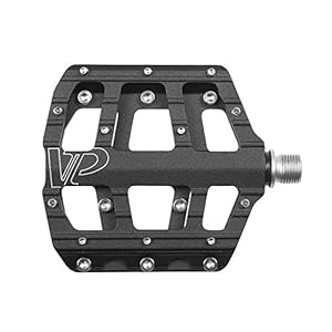 VP Components VP-Vice Pedal Set, MTB BMX Bike Pedals, 9/16-Inch Spindle, Aluminum Platform with Replaceable Anti-slip Pins