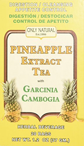 Only Natural Tea Pineapple Extract, Garcinia Cambogia Tea Bags, 20 Count Only Natural Tea Pineapple Extract, Garcinia Cambogia Tea Bags, 20 Count