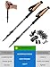 BRINGIT Strong Trekking Poles, Cork Grip Hiking Poles Collapsible, Lightweight, Quick Flip-Locks