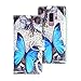 Galaxy S9 Plus Case, UrSpeedtekLive Galaxy S9+ Wallet Case Folio Flip Premium PU Leather Case Cover with Card Holder Slot Pockets,Wrist Strap,Magnetic Closure For Samsung Galaxy S9 Plus,Blue Butterfly