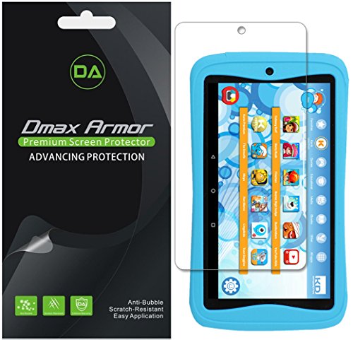 Dmax Armor [3-Pack] for Kurio Next 7 inch Kids Tablet Screen Protector, Anti-Bubble High Definition Clear Shield - Lifetime Replacement