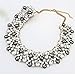 QIYUN.Z Elegant Women's Bling Rhinestone Beaded Chandelier Choker Big Collar Necklace