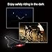 Bike Seat, Fairly Comfortable Bicycle Seat Tonbux Mountain Bike Saddle Professional Gel Cycling Seat Cushion Pad with Tailight – Blackthumb 2