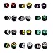 BodyJ4You 24PCS Fake Plugs Non Piercing Earrings Set Magnetic Logo Illusion Cheater Faux Gauges