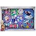 Frozen Elsa and Anna Kids Washable Mega Cosmetic Set Includes: Lip Balm, Nail Polish, Press on Nails, Hair Bows, Mirror, Nail Decorations, Lip Gloss Compact, Picture Frame, Lip Gloss, Nail file