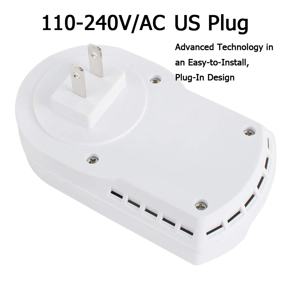 zorvo Plug-in Digital Gas Detector/Gas Alarm Detector/Gas Leak Detector High Sensitivity LPG LNG Coal Natural Gas Leak Detection Alarm Monitor Sensor for Home/Kitchen