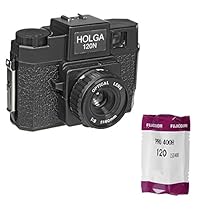 Holga 120N Medium Format Fixed Focus Camera with Lens with Fujifilm Fujicolor Pro 400H Color Negative Film, ISO 400, 120 Size
