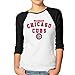 Candi Women's Blue Bear Cub 3/4-Sleeve Raglan T-shirt Graphic Casual Black
