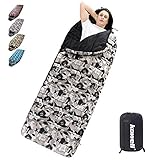 Kowell 0 Degree Sleeping Bags for Adults Lightweight Waterproof Cold Weather Camouflage Camping Sleeping Bag for 4 Season with Compression Sack