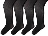 trimfit Girls Little Girls 4-Pack Nylon Spandex Opaque Tights