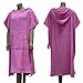 Lightahead Cotton Surf Beach Hooded Poncho Changing Bath Robe Towel with Pocket