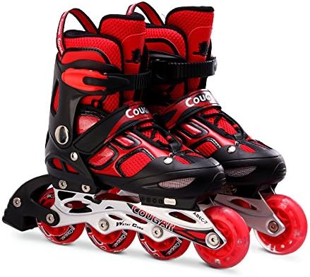 Sunkini インラインスケートシューズ プロフェッショナル 大人 子供 インライン ローラースケート 春の新作シューズ満載 男女共用 サイズ調整可能 アイススケート靴 子供用 スピード 8ホイール