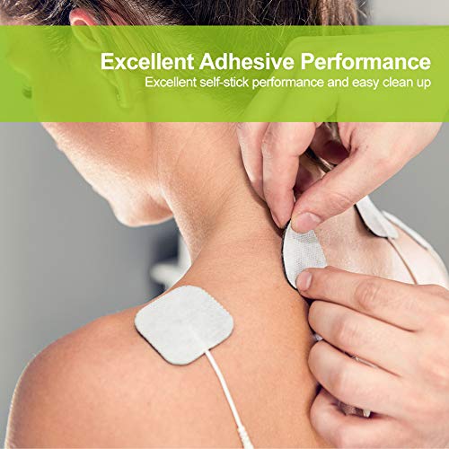 image for AUVON TENS Unit Pads 2X2 20 Pcs, 3rd Gen Latex-Free Replacement Pads E