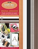 kraft-tex Sampler 5-Colors Original Unwashed: Kraft Paper Fabric, 10-Sheets 8.5" x 11” (kraft-tex kraft-tex Sampler 5-Colors Original Unwashed: Kraft Paper Fabric, 10-Sheets 8.5" x 11” (kraft-tex