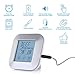 Adoric Touchscreen Digital Food Thermometer - Smart Alarm Timer - 2 Stainless Stell Probes - Instant Read Meat Thermometer for Kitchen Cooking, BBQ, Grill (Includs Battery)