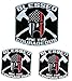 Blessed are the Courageous Thin Red Line Spartan Helmet Fire Fighter Sticker