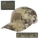 KRYPTEK-Highlander Tactical Patch & Hat Bundle (USA-Flag/DTOM)