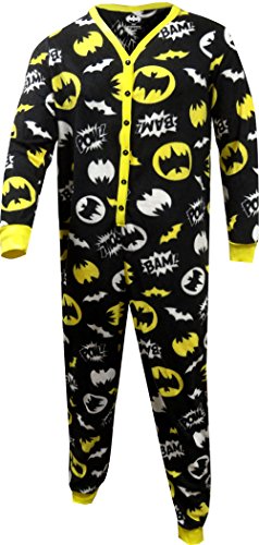 Womens DC Comics Fleece Batman Union Suit -- 1 pc pajama set (Small 4/6)