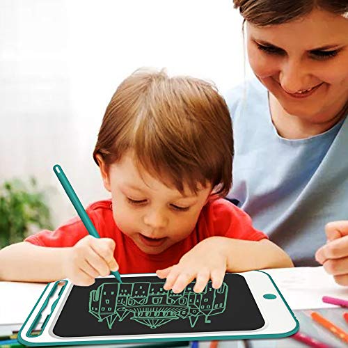 Kids Writing Drawing Tablets Doodle Boards, Jonzoo 12 Inch LCD Writing Tablets Electronic Drawing Pads Gifts for Kids Adults at Home School Office, Blue-Green - Thumbnail 6