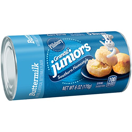 Pillsbury Grands, Junior Refrigerated Biscuits Can, Golden Homestyle Buttermilk, 6 oz - Thumbnail 6