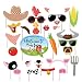 Kristin Paradise 25Pcs Farm Animal Photo Booth Props with Stick, Barnyard Selfie Props, Barn Yard Party Supplie, Petting Zoo Farmhouse Birthday Theme Backdrop Decorations, First 1st Bday Baby Shower