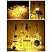 6 Pack Solar Powered Wine Bottle Lights, 20 LED Waterproof Copper Cork Solar Lights for Wedding Christmas, Outdoor, Holiday, Garden, Patio, Pathway Decor (Warm White)