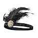 KaKaxi 1920s Accessories Set for Women Feather Headband Earrings Necklace Gloves Cigarette Holder Gatsby Flapper Costume Set (OneSize, Set-H)