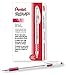 Pentel RSVP Ball Point Pen, Medium Line, Burgundy Ink, Box of 12 (BK91-BG)