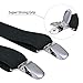 Buyless Fashion Adjustable Suspenders for Kids Toddlers Baby Elastic Solid Color 1 Inch - Y Back Design - 5102-Black-26