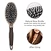 Boar Bristle Paddle Hair Brush，Detangling Brush for Straightening &Smoothing Hair，Designed for Women& Men,for Wet, Dry, Thick, Thin, Curly hair by Janrely