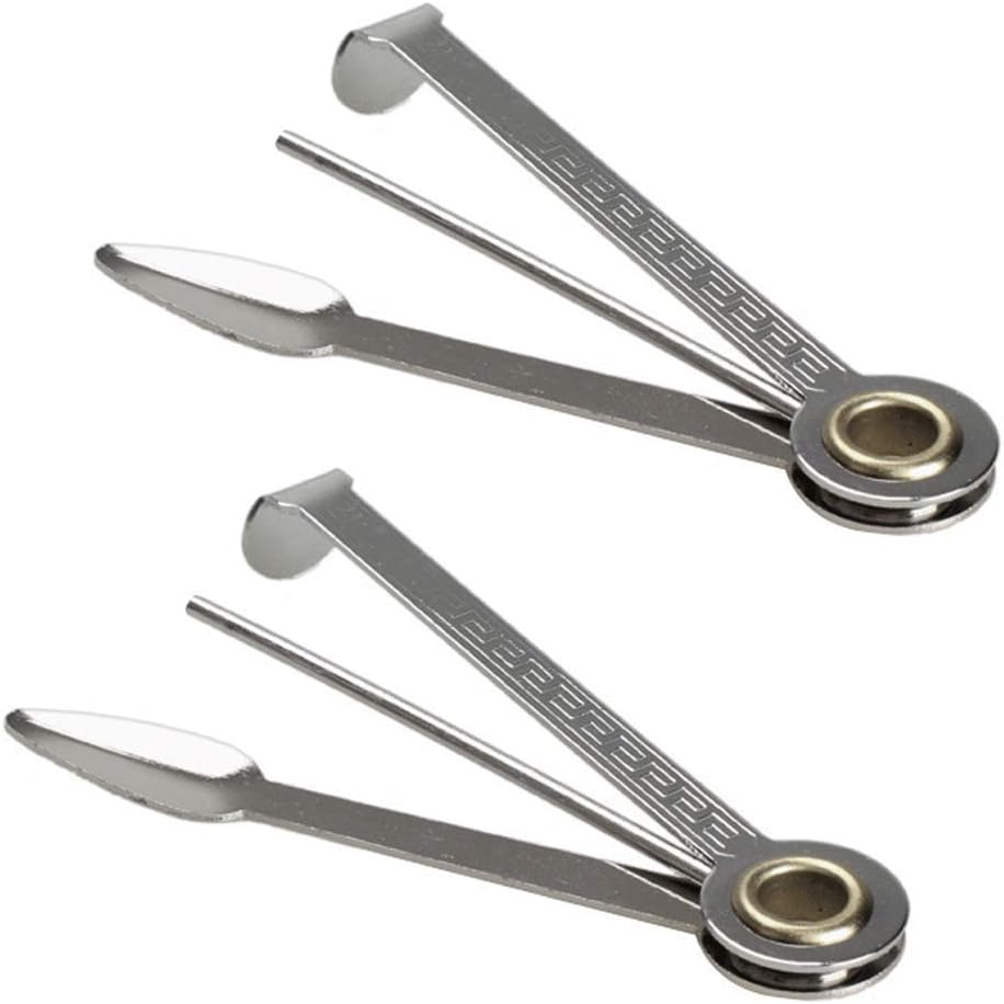 VideoPUP 2 PCS 3 In1 Smoking Tobacco Pipe Scraper,Simple Folding Scraper,Cleaning Ash Tool Pipe Fittings