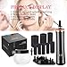 Electric Makeup Brush Cleaner and Dryer Kit with 8 Rubber Holders, Makeup Brush Cleaner Machine Deep Cleans and Dries All Makeup Brushes in Seconds(BatteryOperated)