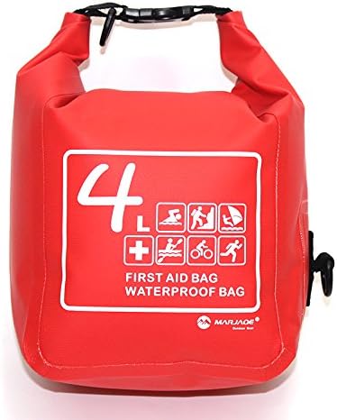 MARJAQE 4 Litre Waterproof First Aid Bag With Removeable strap A172
