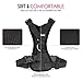 Pawaboo Adjustable Dog Safety Vest Harness with Seatbelt, Dog Seat Belt Harness for Car with Vehicle Connector Strap, Breathable Dog Seatbelt Safety Tether for Small Medium Large Pet, Medium, Black