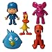 Pocoyo and Friends Mini Figures Play Set Birthday Party Supplies Pato, Elly, Loula, and Sleepy Bird Toy – 5 pcs – 5 to 9 cm