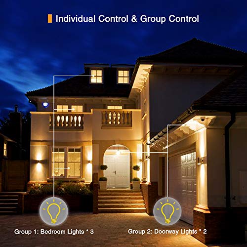 BrizLabs-Bombilla-WiFi-Inteligente-E14-Bombilla-LED-Inteligente-45w-Control-de-Grupo-Funcin-del-Temporizador-Compatible-con-Alexa-Google-Home-IFTTT-Sin-Necesidad-de-Hub-2-paquetes