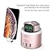 Oittm Apple Watch Series 3 Stand [3 in 1 Bracket Power Dock] 4-Port USB Rechargeable Stand with Phone Holder for iPhone X, iPhone8, 8 Plus, 7, 7 Plus, 6 Plus, iWatch 2/1, Fitbit Blaze (Rose Gold)