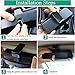 Dualshine Car Sun Visor Glasses Case Holder Clip, Eye Sunglasses Organizer Mount- Apply to All Car Models, Sunglass Clip Holder with Ticket Card Clip for Car Sun Visor,Eye Glasses Storage Box (Black)