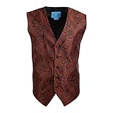 EGC1B07-08 Mens Paisley Gifts For Boyfriend Waistcoat Microfiber Vests By Epoint