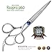 Suvorna Razpro p60 6” Precision Razor Japanese Stainless Steel Barber Scissors. Hair Styling, Trimming, Cutting & Layering with Three Rings Offset Handle. Lifetime Warranty. Ideal for Salons & Home