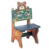 Teamson Kids - Safari Kids Wooden Time Out Chair - Bear
