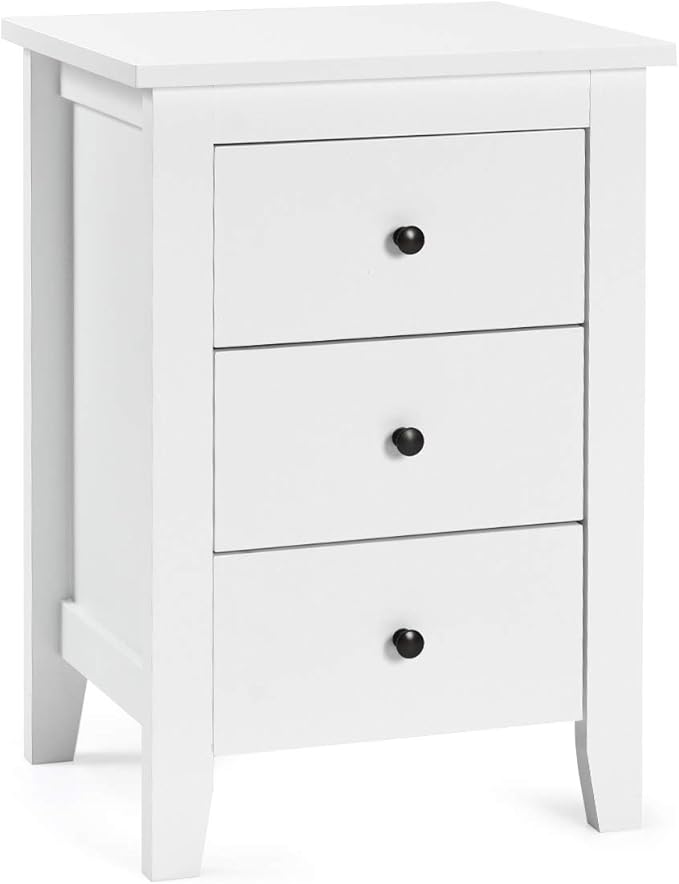 Amazon Com Giantex Nightstand W 3 Drawers Large Storage Space Solid Structure And Stable Frame Elegant Appearance Suitable For Bedroom Bedsides Table Accent Table End Table 1 Kitchen Dining