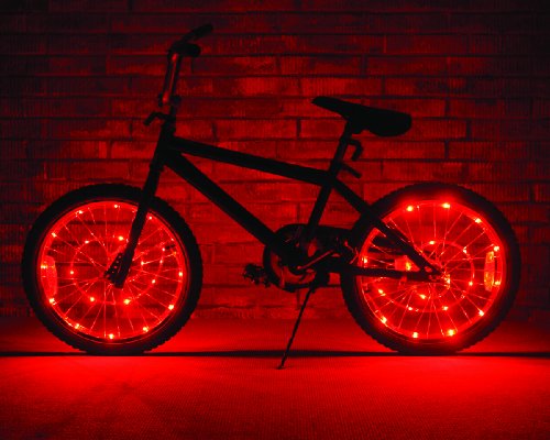 UPC 847814033424, Brightz, Ltd. Red Wheel Brightz(TM) LED Bicycle Accessory Light (2-Pack Bundle for 2 Tires)